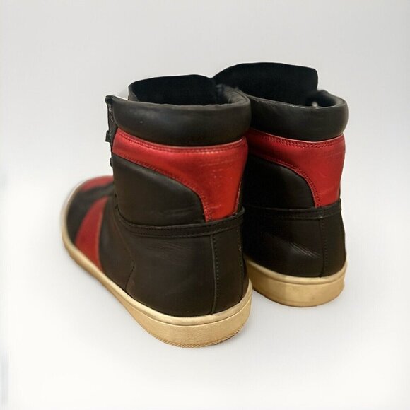 Saint Laurent Court Classic SL10H | YSL 42 | US 10| Black/Red | Preloved - Picture 6 of 13